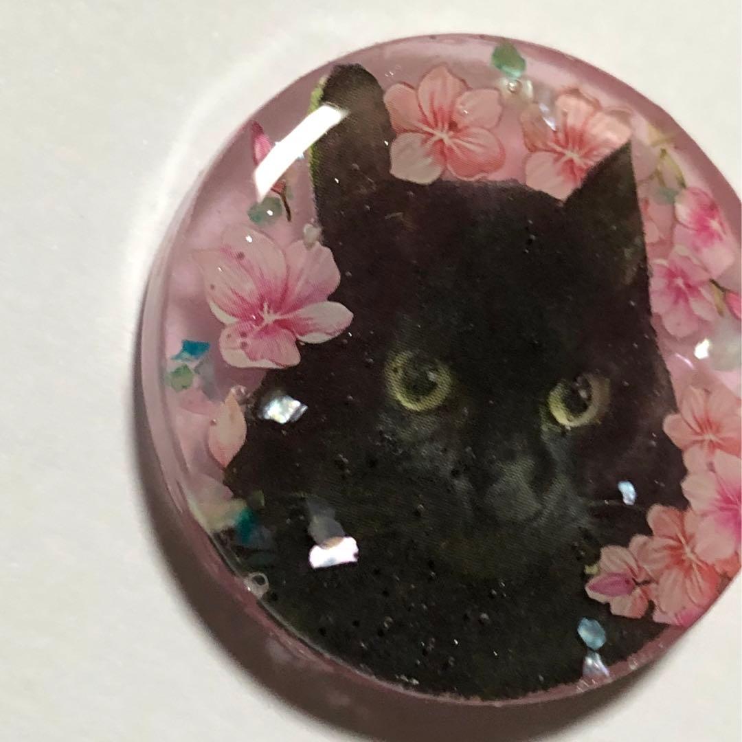レジンヘアゴム　♡NO.261おすまし猫ちゃん