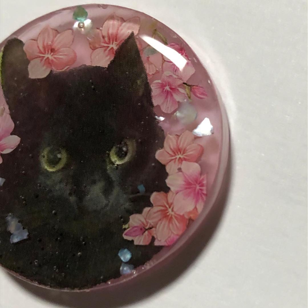 レジンヘアゴム　♡NO.261おすまし猫ちゃん