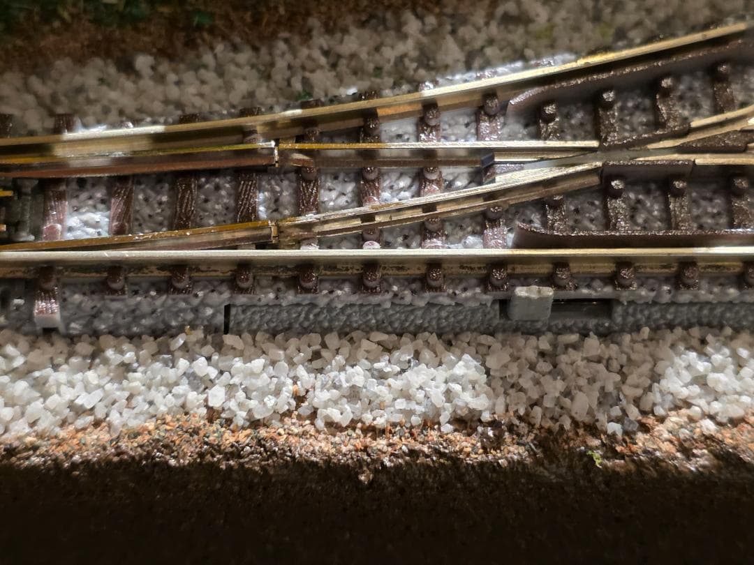 Nゲージ鉄道模型 田園風景 ジオラマ完成品　ポイント難あり