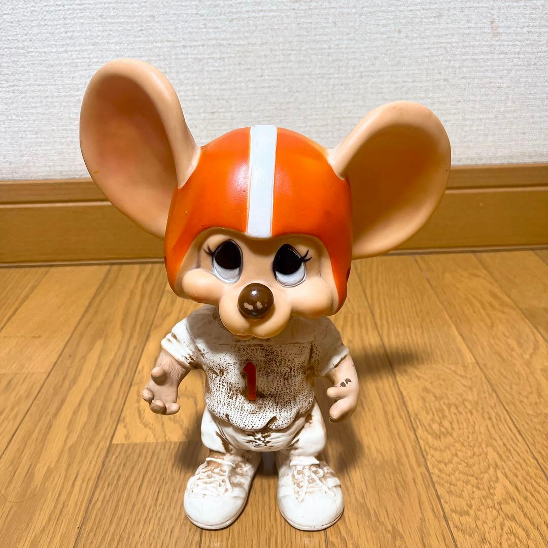 1970’s TOPO トッポジージョ ビンテージ ソフビ 貯金箱 フットボール