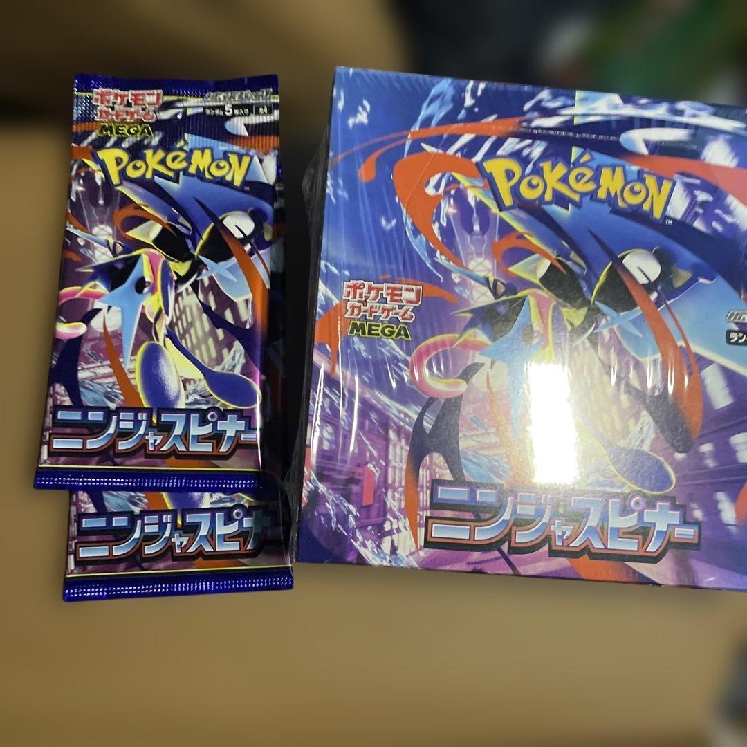 新品未開封 ポケモンカード MEGA ニンジャスピナー 1BOX シュリンク付き