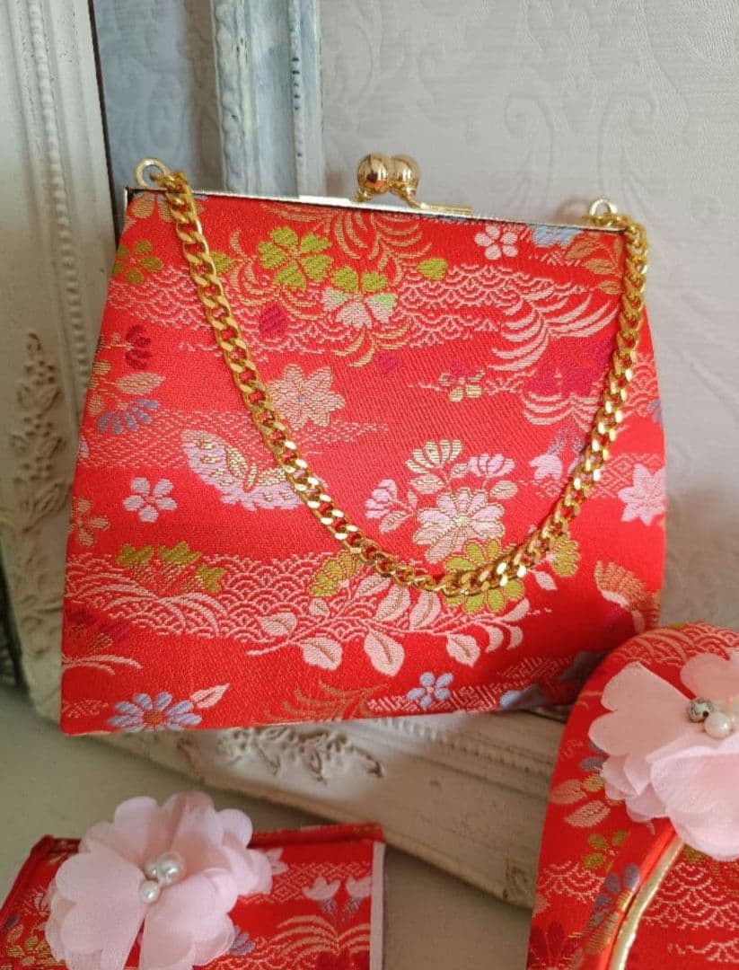 専用です☆アンティーク紫百花繚乱の着物と長襦袢