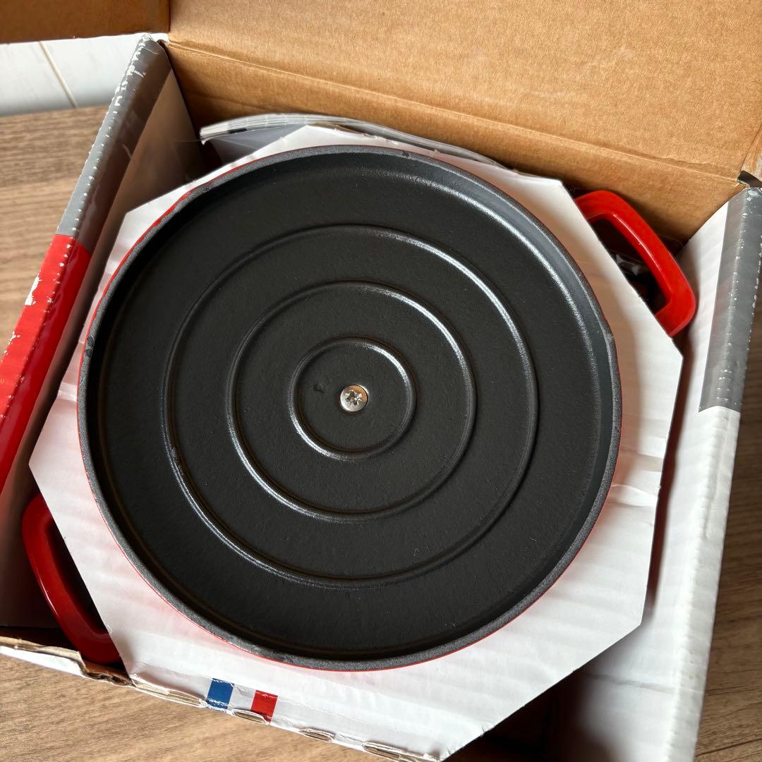 【未使用　少々難あり】シャスール　ホーロー鍋 鋳鉄鍋　コクエル16㎝　1.7L