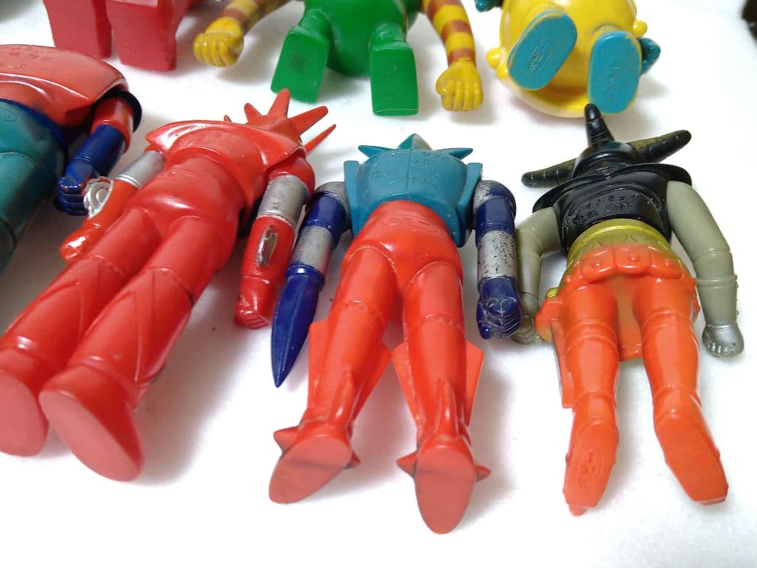 当時物 ソフビ14体 ポピー ブルマァク ゲッターロボ ウルトラマン ロボコン