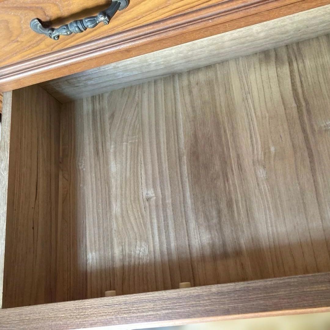 高級婚礼家具 木目調タンス 引き出し付き　　 婚礼家具の中の和ダンス