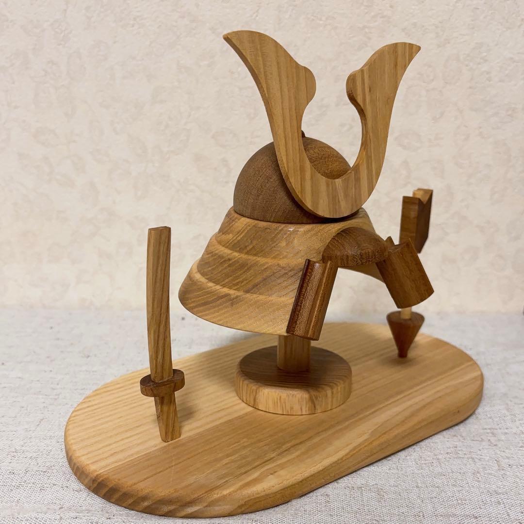 lemi toys正規品　木製 五月人形 兜