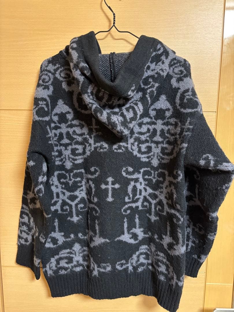 HYDE+黒ミサ+FURANO 2022 KNIT HOODIE　Mサイズ