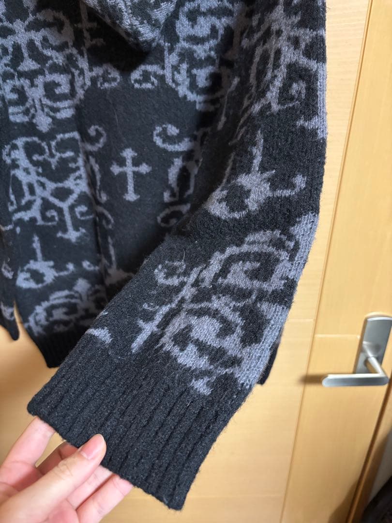 HYDE+黒ミサ+FURANO 2022 KNIT HOODIE　Mサイズ