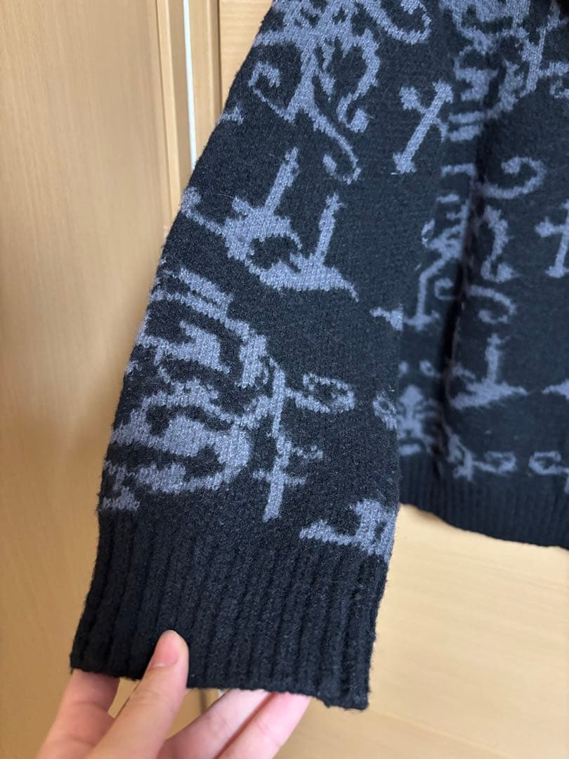 HYDE+黒ミサ+FURANO 2022 KNIT HOODIE　Mサイズ