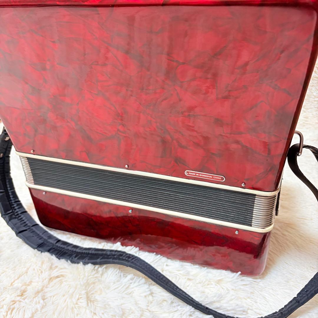 【美品】 BAILE アコーディオン 30鍵 24ベース 赤 全音音出し確認済