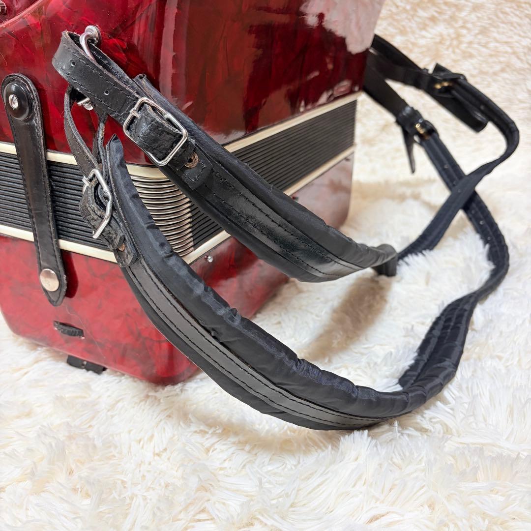 【美品】 BAILE アコーディオン 30鍵 24ベース 赤 全音音出し確認済