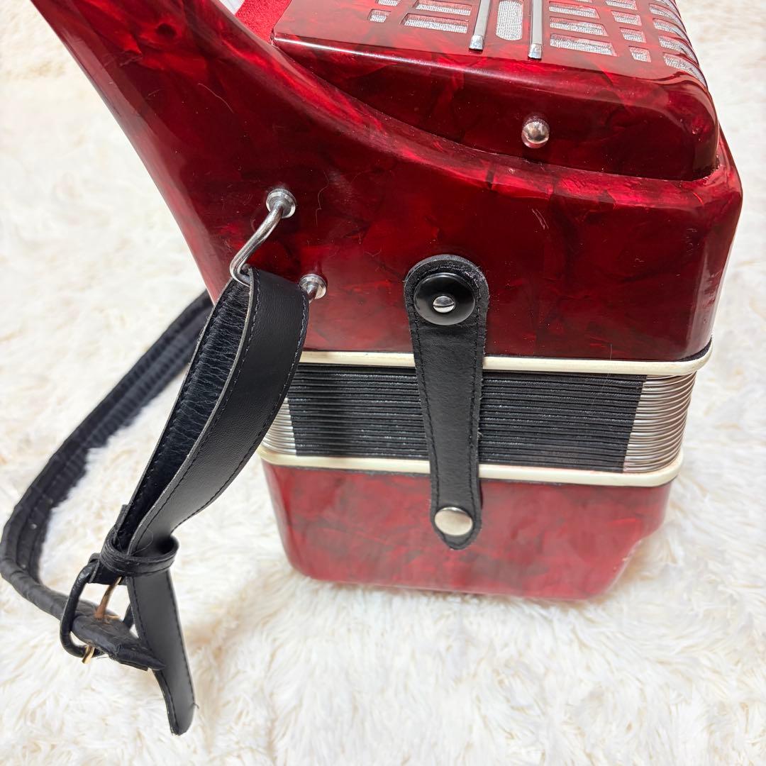 【美品】 BAILE アコーディオン 30鍵 24ベース 赤 全音音出し確認済