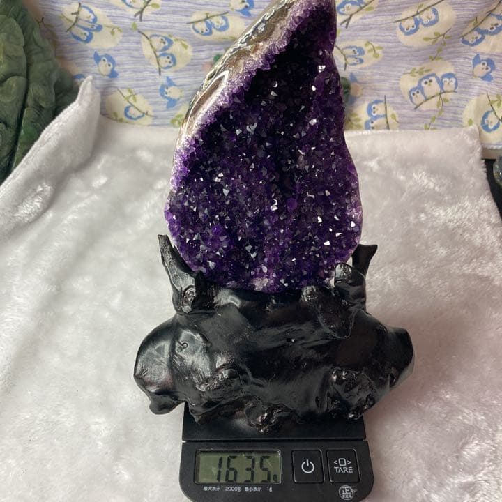 紫水晶原石　パワーストーン  紫水晶洞ウルグアイ産アメジストクラスター