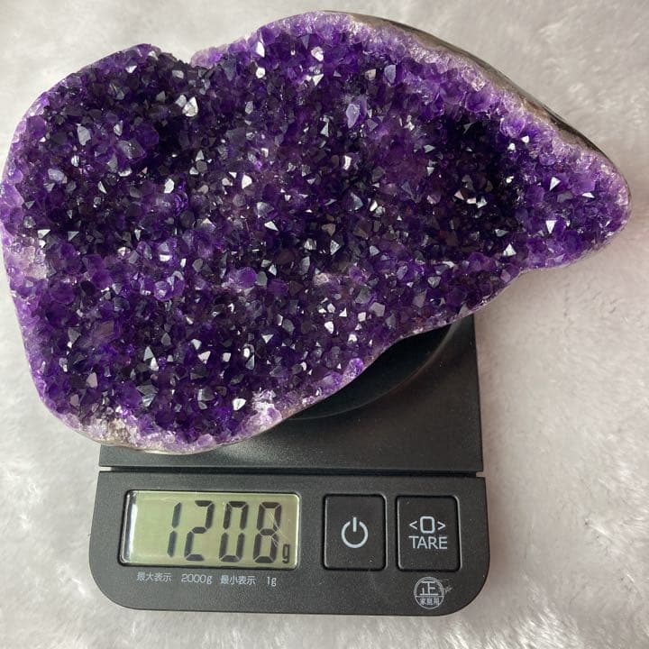 紫水晶原石　パワーストーン  紫水晶洞ウルグアイ産アメジストクラスター