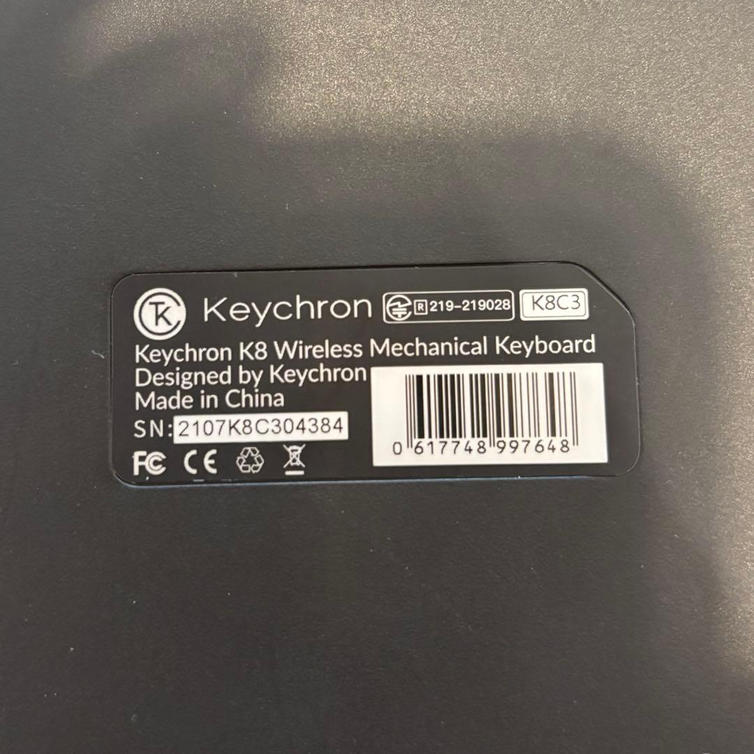 Keychron K8 日本語配列 茶軸 メカニカルキーボード