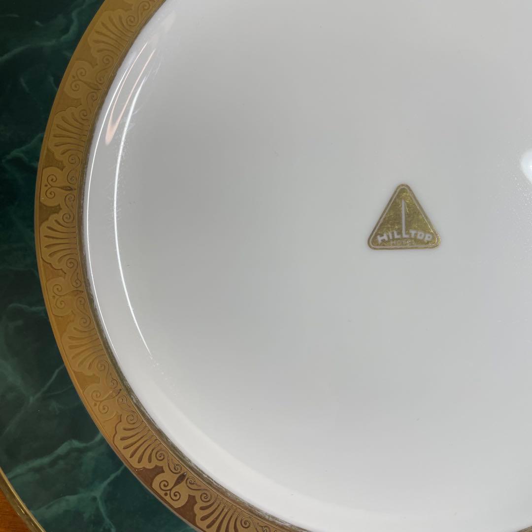 Noritake ノリタケ フィッツジェラルド グリーンプレート　２枚　大皿　⑤