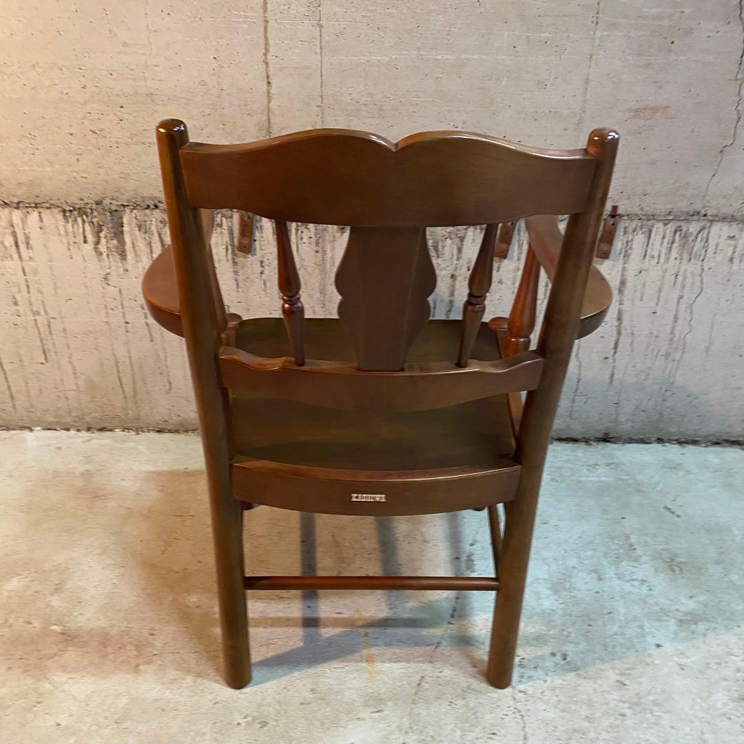 ②柏木工　木製　ヴィンテージ　アームチェア　木製　カントリー　北欧