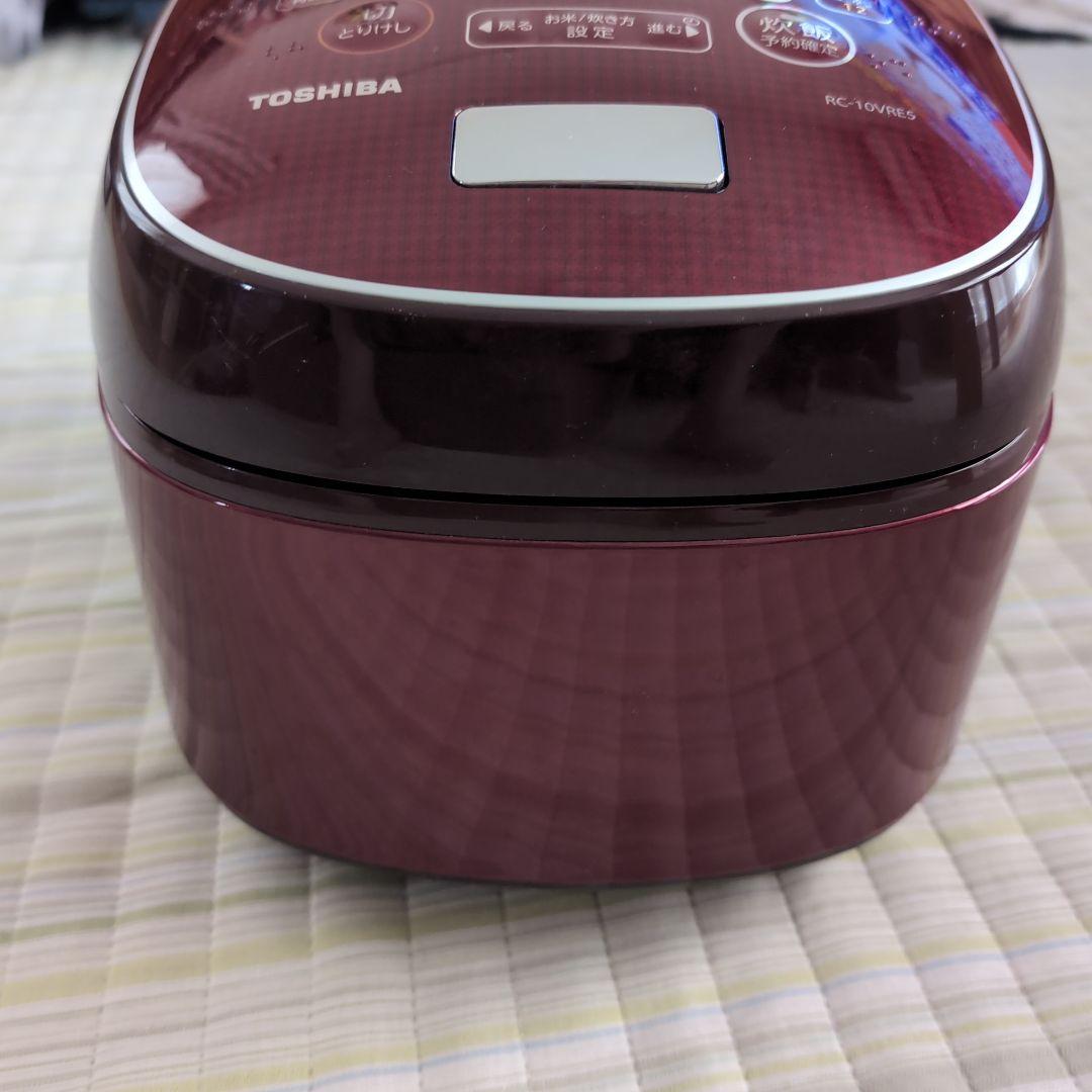 東芝 真空IHジャー炊飯器 5.5合炊き グランレッド RC-10VRE5
