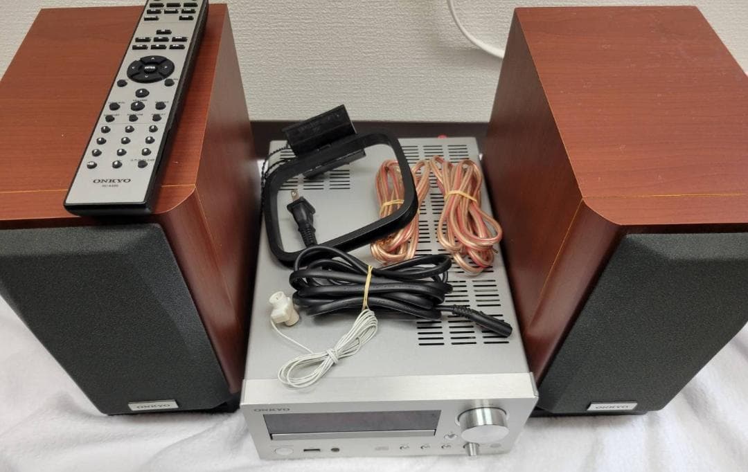 ONKYO CR-555 & スピーカー D-55EX セット　ジャンク