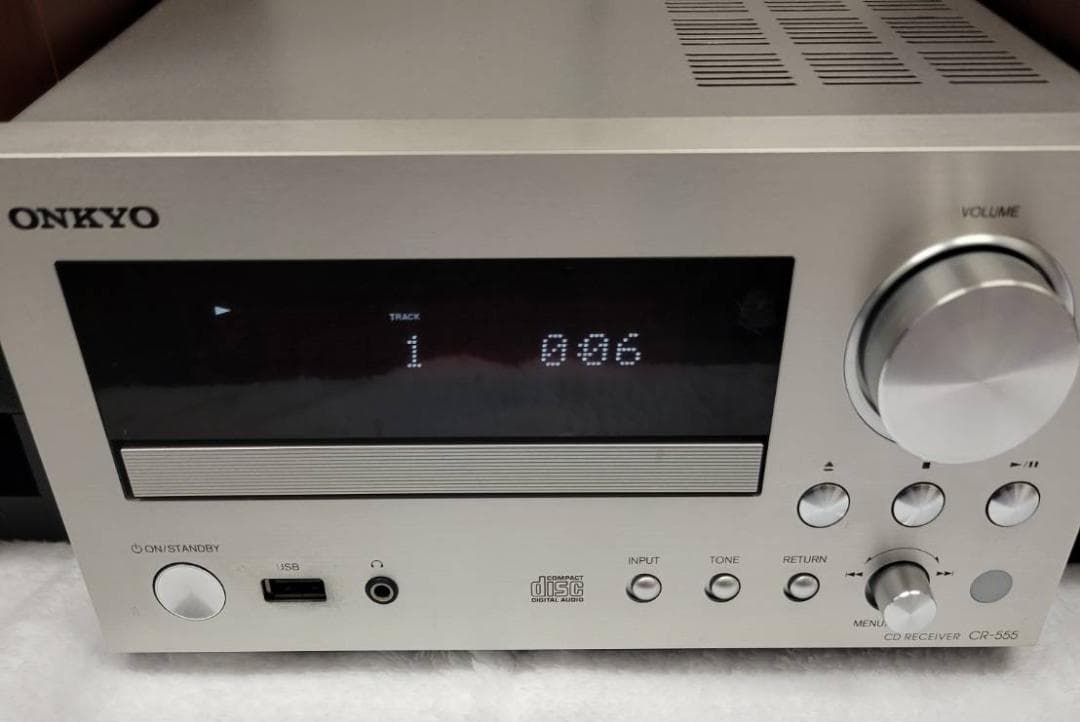 ONKYO CR-555 & スピーカー D-55EX セット　ジャンク