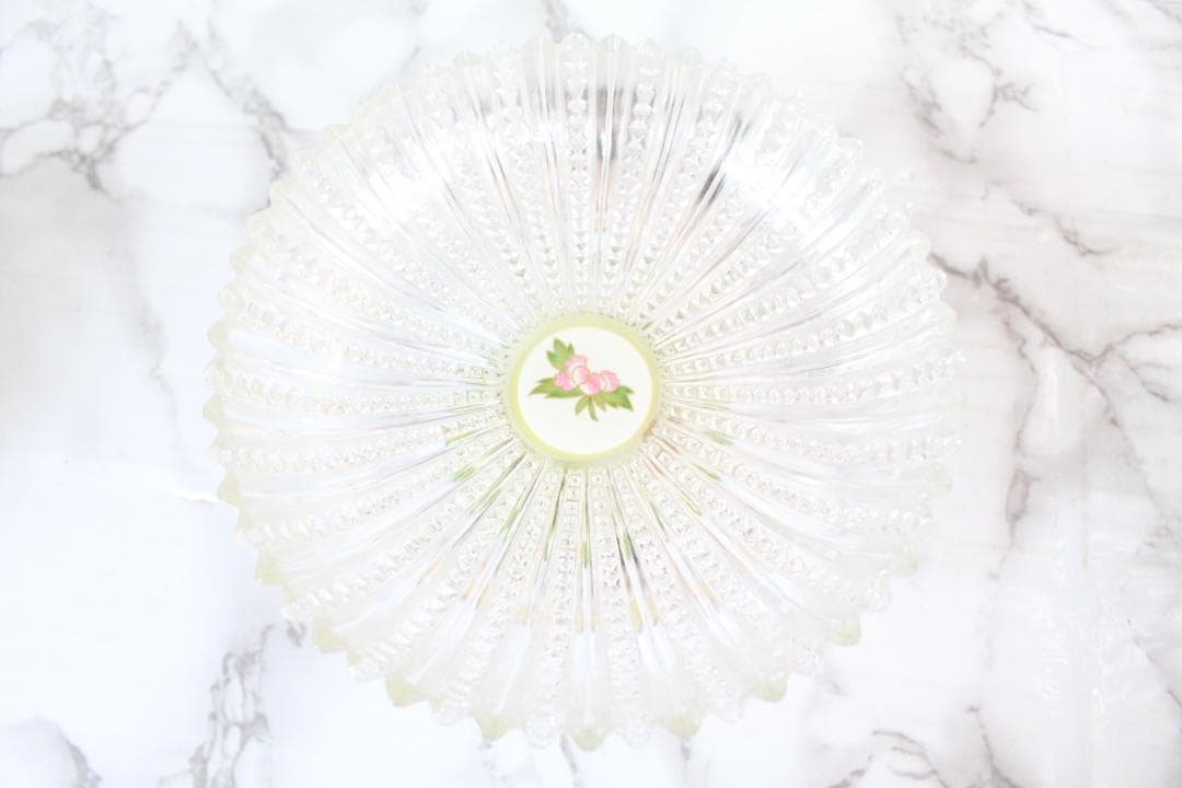 ♡伊萬里 林九郎 コンポート皿 デザート皿 脚付皿 ガラス製×有田焼 2客