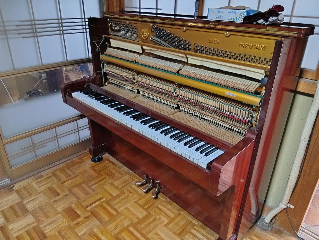 【解体につき3日以内】YAMAHA U2C ワインレッド アップライトピアノ