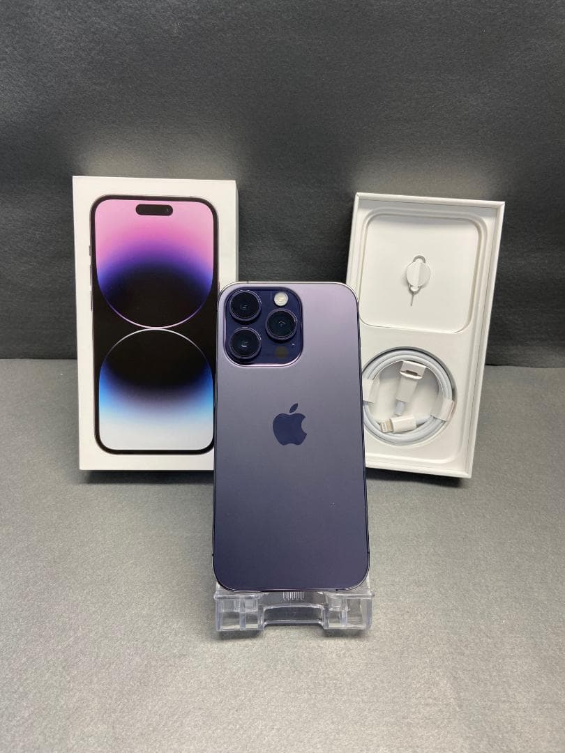 美品　Appleストア版　SIMフリー iPhone14 Pro 256GB