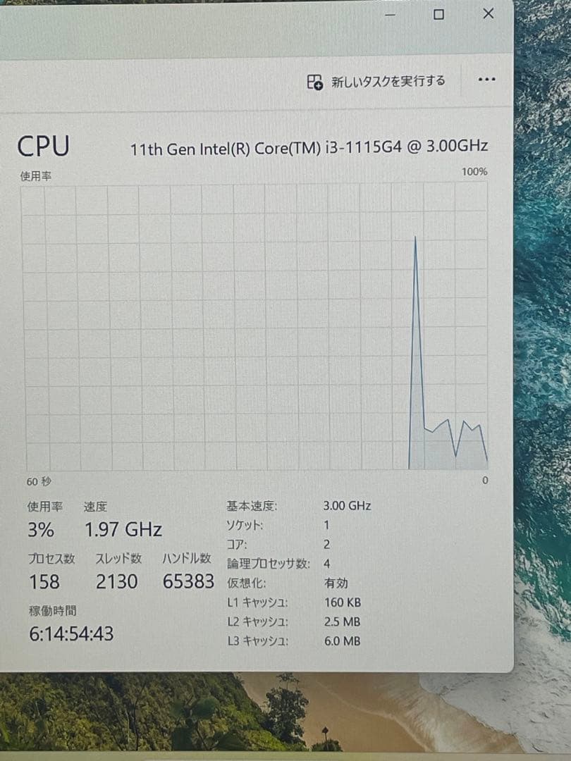 Windowsノート本体 Dell Inspiron15 3511 i3-1115G4 8GB 256GB