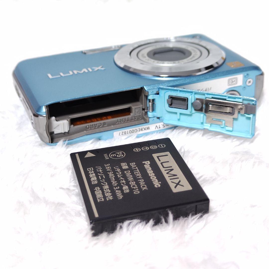 美品✨Panasonic LUMIX DMC-FS6 ブルー バッテリー 説明書