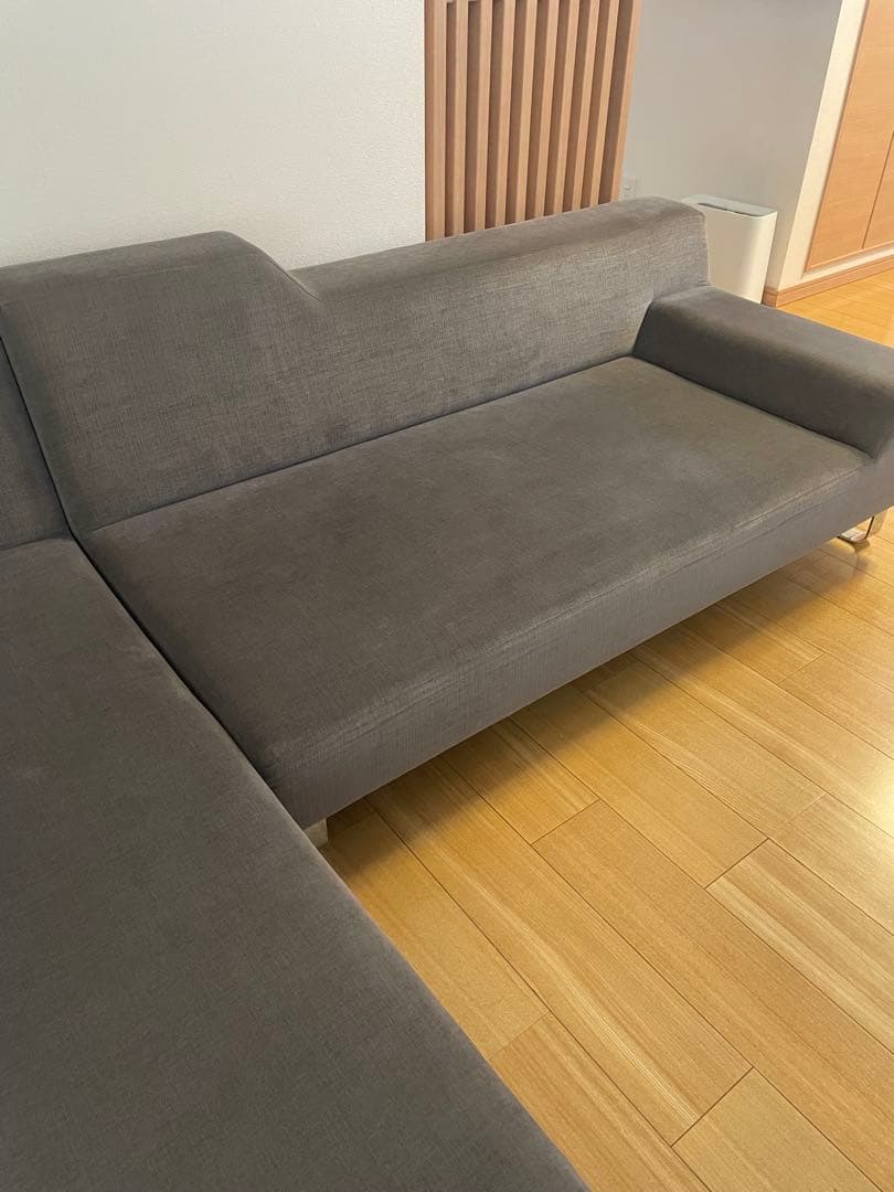 【美品】FLANNEL SOFA SIESTA 2P（幅160cm・左アーム）