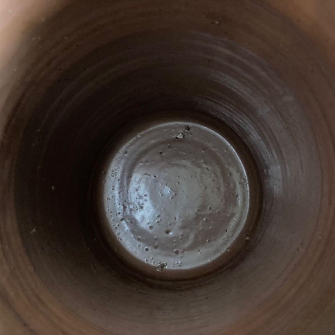 甕 壺 水瓶 花器 花瓶 傘立て 置物 和風 茶色 大型 縦長 陶器 レトロ