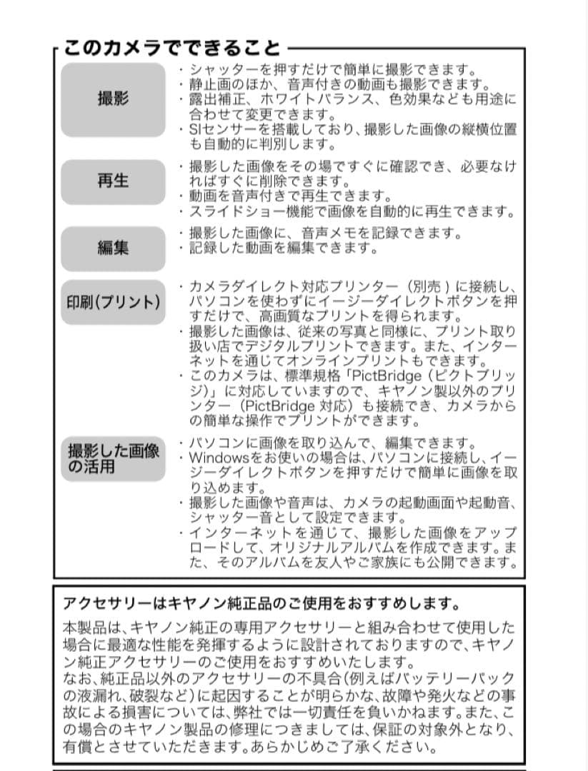 Canon IXY DIGITAL 500 シルバー　＋ 付属品