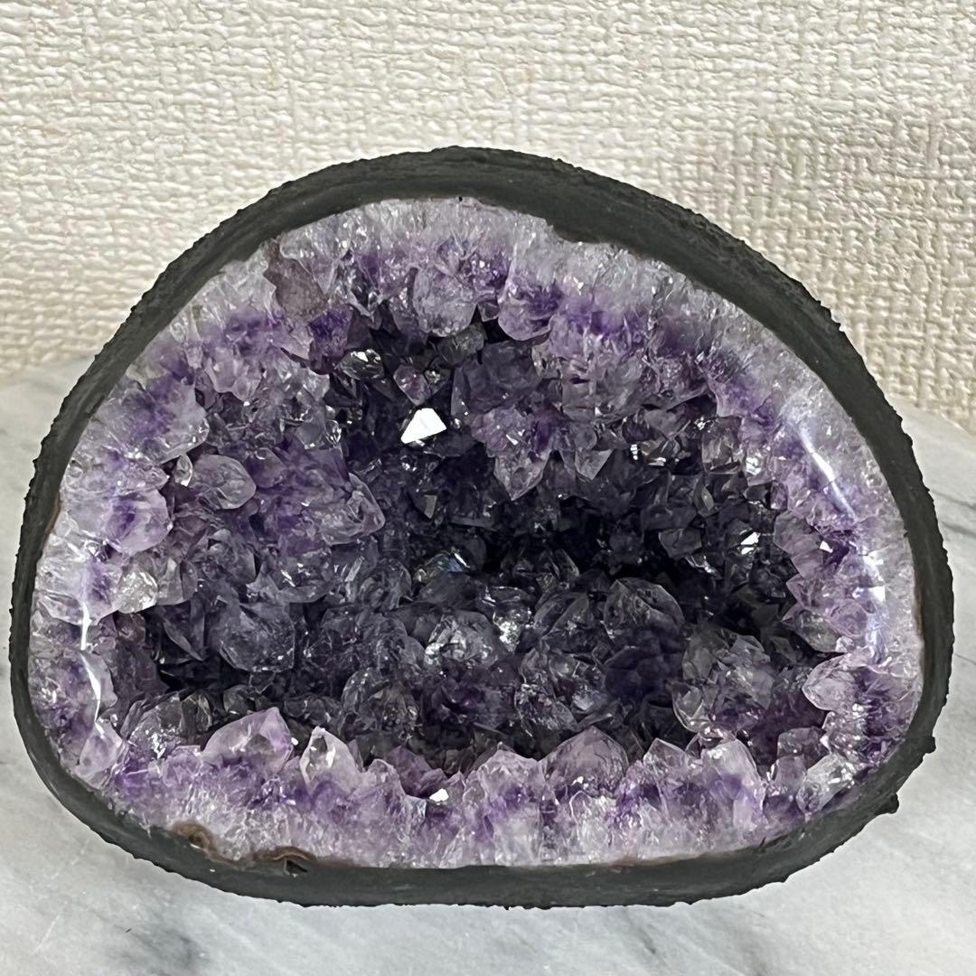 【天然石】アメジスト ドーム 紫水晶 クラスター 原石 パワーストーン 台座付き
