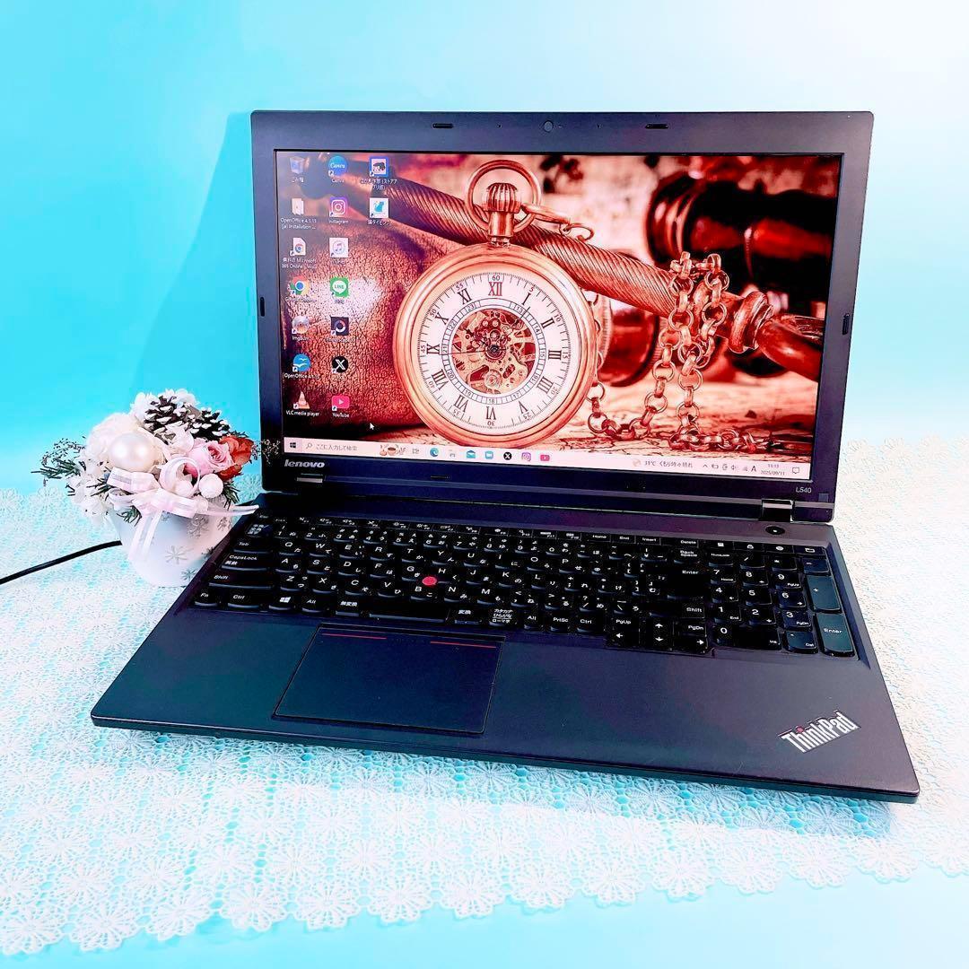 今だけ限定価格‼️初心者おすすめ✨️黒ノートパソコン✨️快適SSD✨️ThinkPad