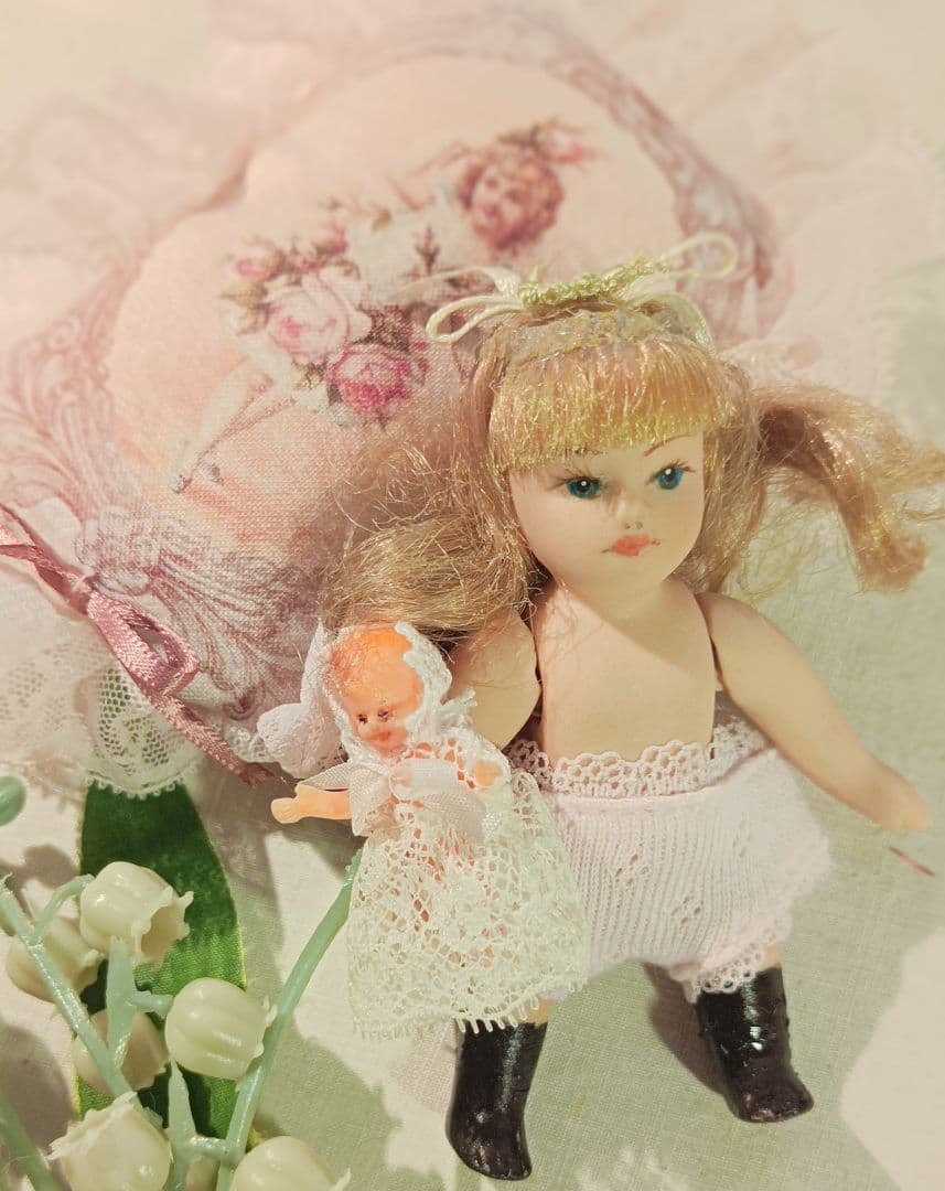 ビスクドール　ミニョネット　ミニチュア　Handmade