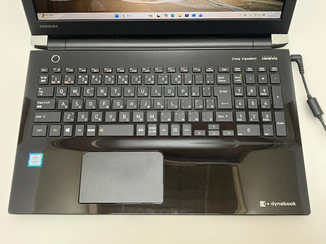 dynabookノートパソコン 8世代i3/8GB/新品SSD/Win11