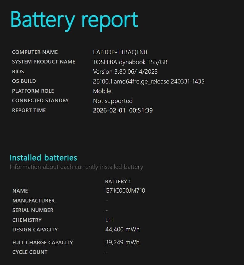 dynabookノートパソコン 8世代i3/8GB/新品SSD/Win11