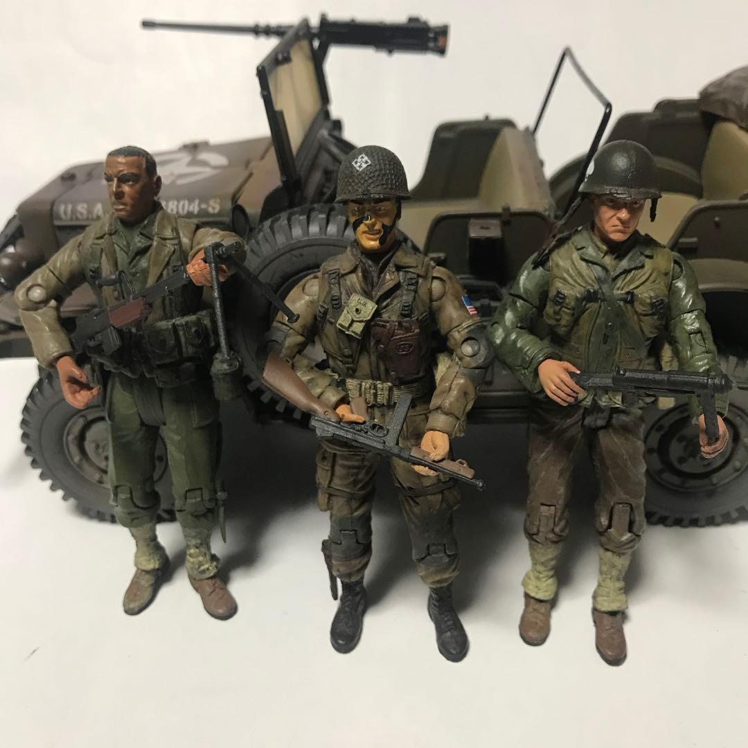 21st センチュリートイズ　1/18ダッジコマンドカージープ&兵士3体