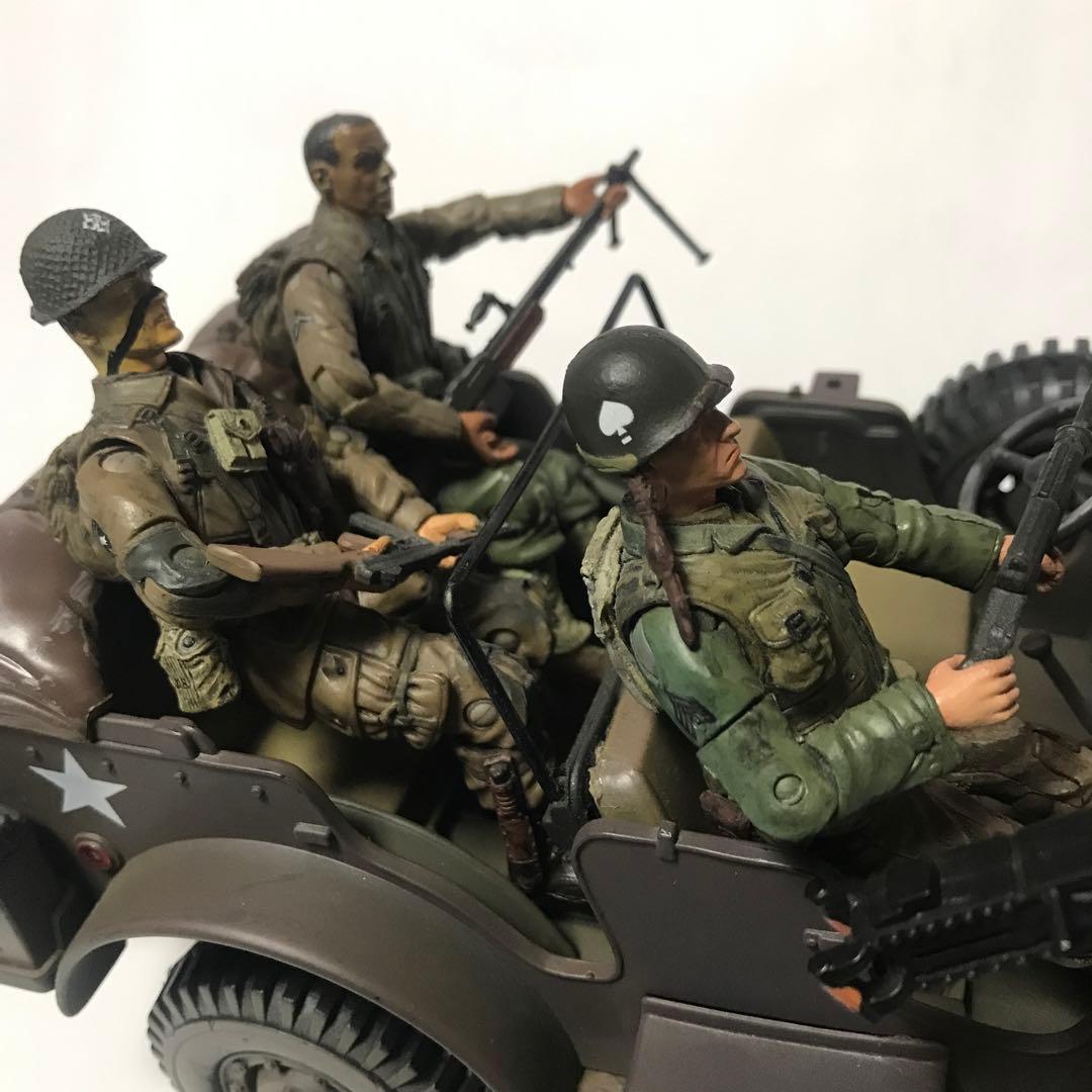 21st センチュリートイズ　1/18ダッジコマンドカージープ&兵士3体