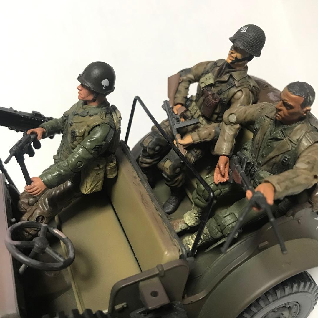 21st センチュリートイズ　1/18ダッジコマンドカージープ&兵士3体