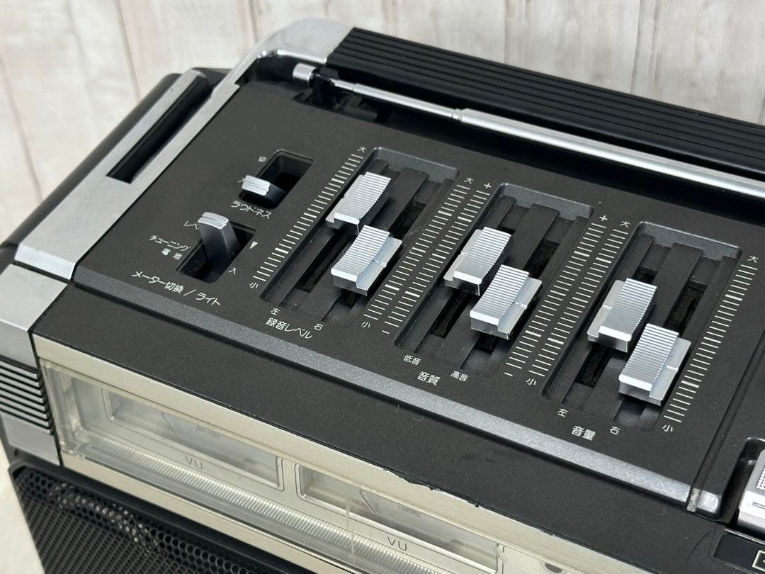 動作品|Sharp シャープ 大型ラジカセGF-505SB レトロラジオ