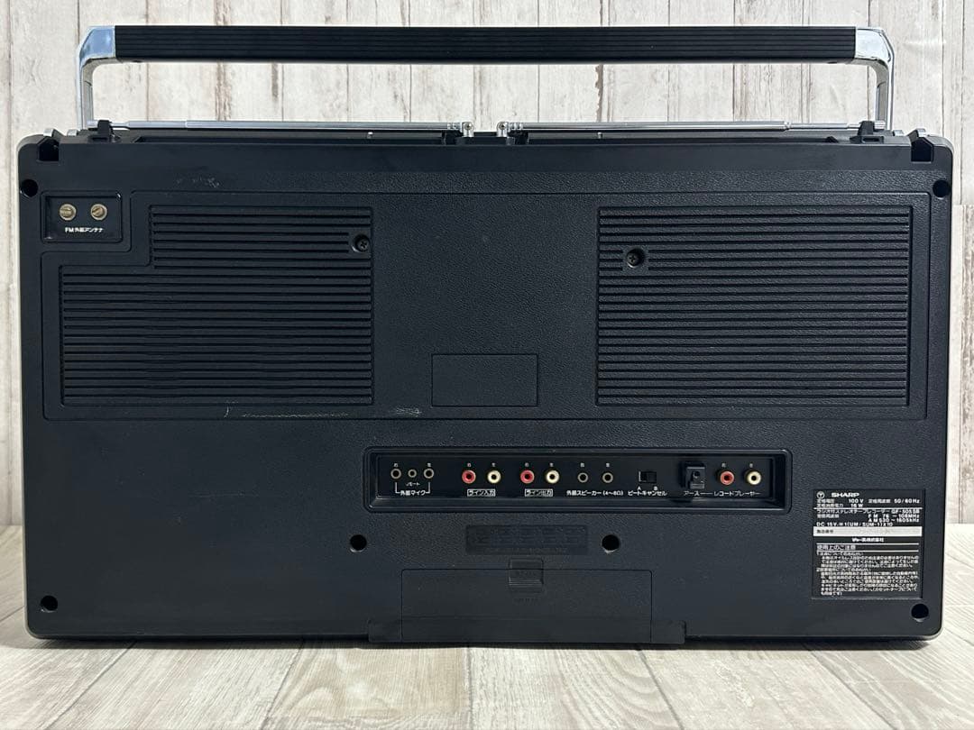 動作品|Sharp シャープ 大型ラジカセGF-505SB レトロラジオ