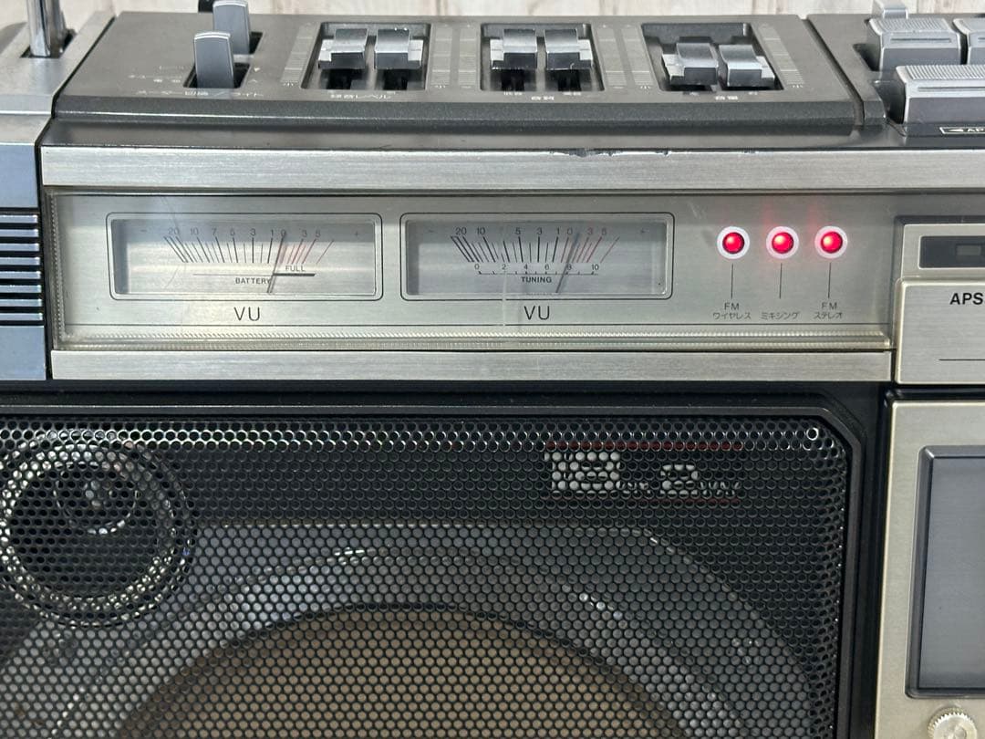 動作品|Sharp シャープ 大型ラジカセGF-505SB レトロラジオ