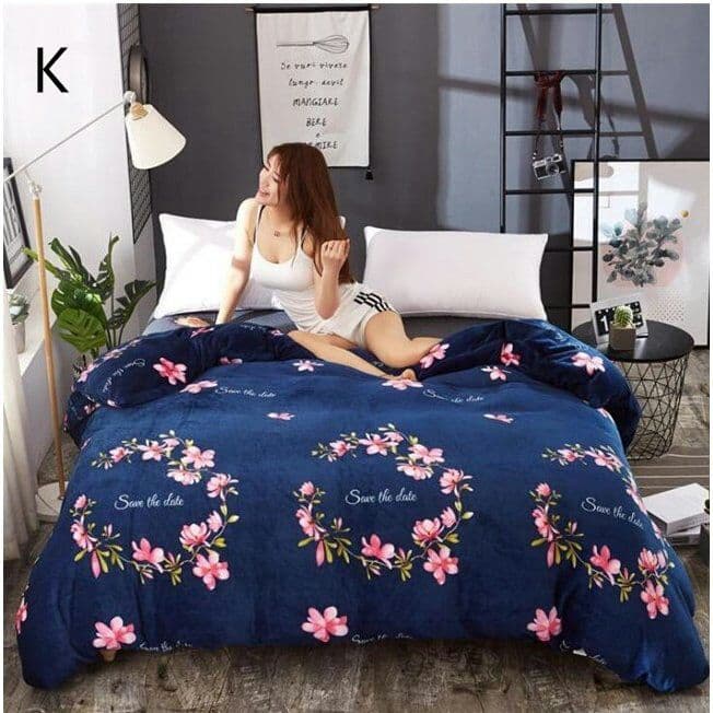 布団カバー オールシーズン ブランケットシングル/ダブルサイズ 暖かい寝具