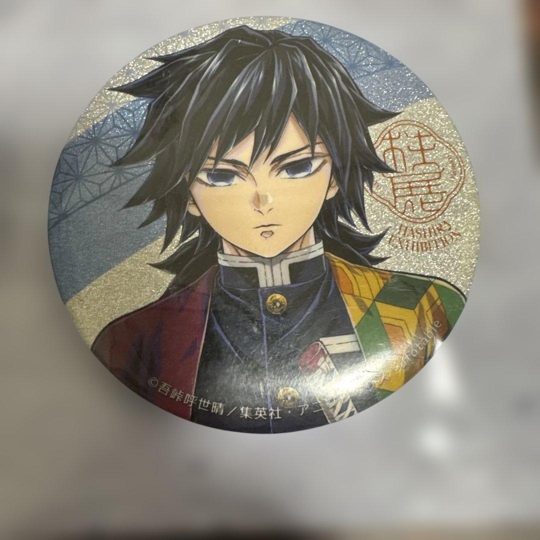 鬼滅の刃 柱展 キービジュアル グリッター缶バッジセット 冨岡義勇