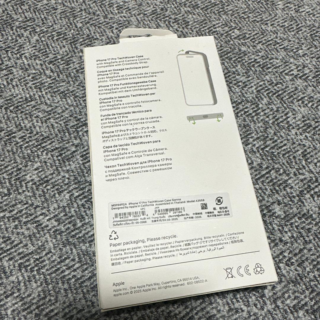 iPhone 17Pro テックウーブンケース シエナ 純正品