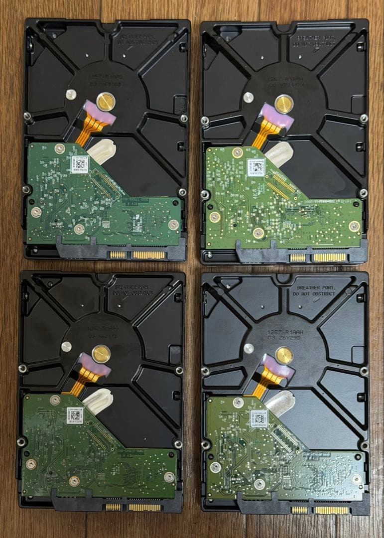 【3.0TB×4＝12TB】WD Blue 内蔵型 HDD 動作確認済
