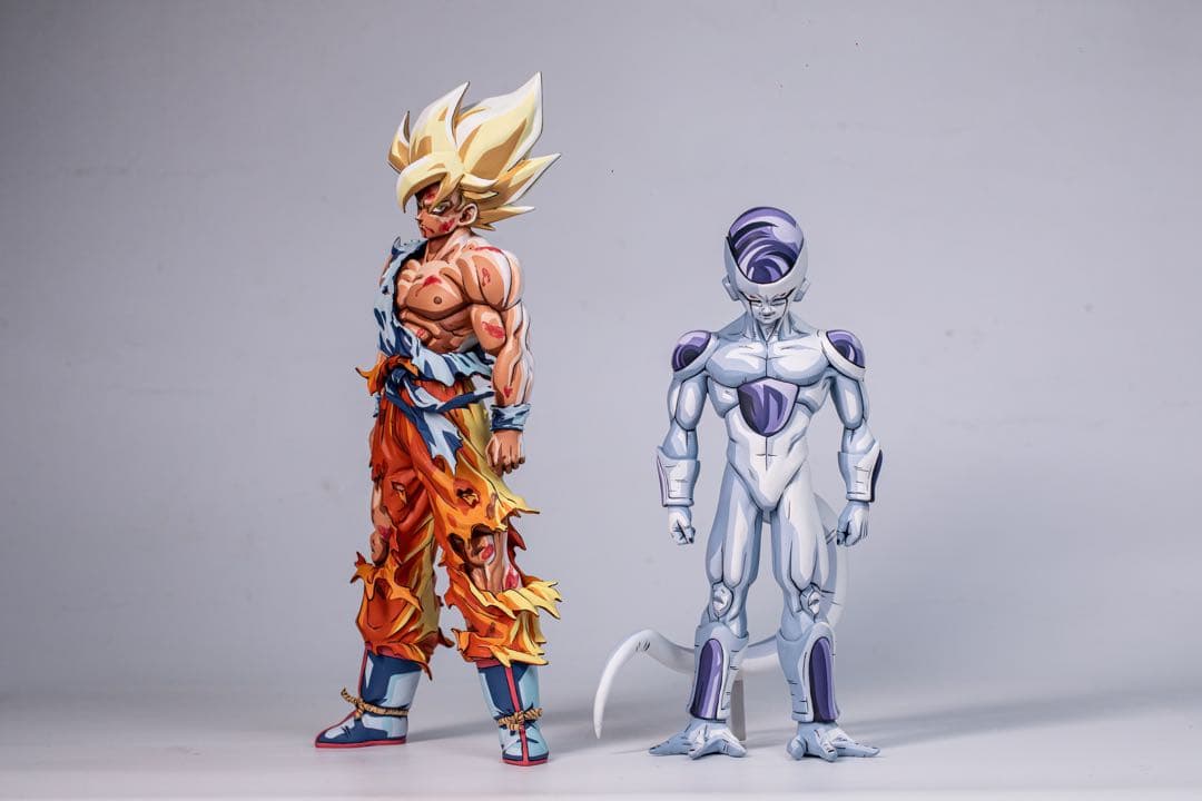 ドラゴンボール　フリーザー　リペイント　二次元彩色　フィギュア