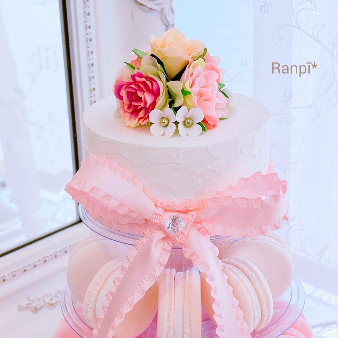 クレイケーキ*マカロンディスプレイ