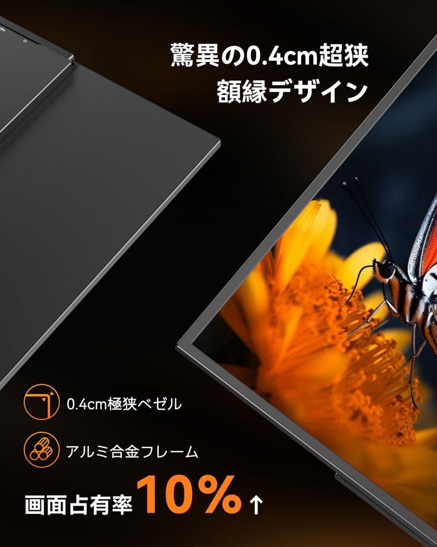 モバイルモニター 18.5インチ ゲーミングモニター ポータブルディスプレイ